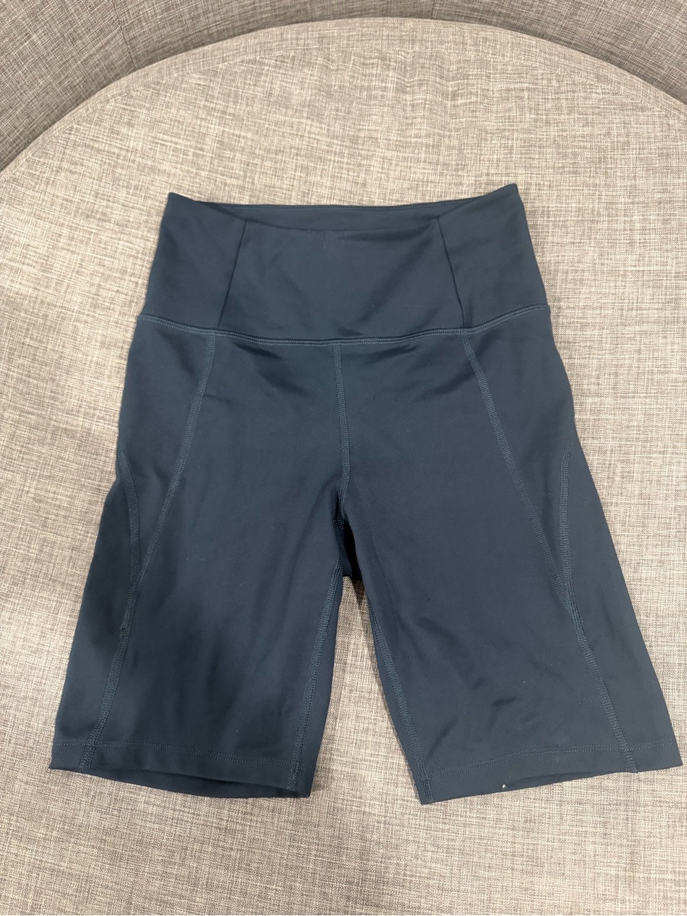 girlfriend collective Navy High-Rise Bike Shorts